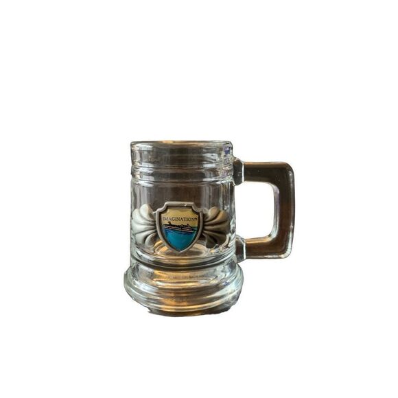 Vintage Carnival Cruise Ship Imagination Mini Mug Shot Glass COOL Collectible - Picture 1 of 11